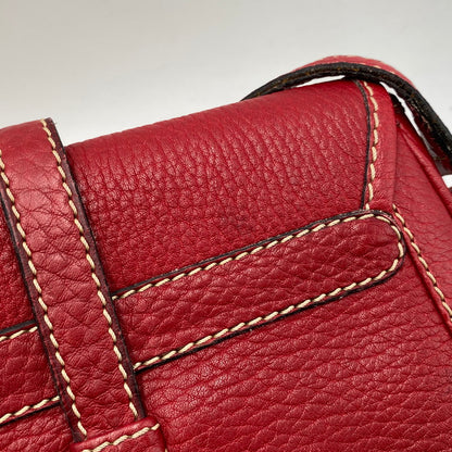 【中古品】【レディース】 CELINE セリーヌ SHOULDER BAG ショルダー バッグ カバン 鞄 180-261017-cs-03-izu カラー：レッド 万代Net店