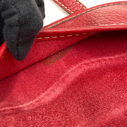 【中古品】【レディース】 CELINE セリーヌ SHOULDER BAG ショルダー バッグ カバン 鞄 180-261017-cs-03-izu カラー：レッド 万代Net店