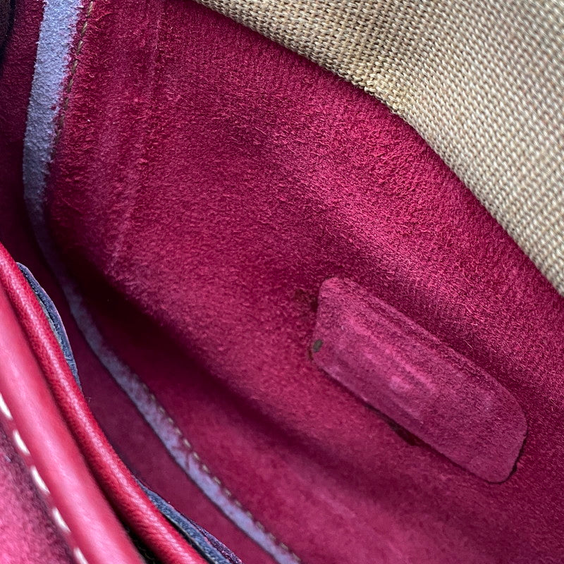 【中古品】【レディース】 CELINE セリーヌ SHOULDER BAG ショルダー バッグ カバン 鞄 180-261017-cs-03-izu カラー：レッド 万代Net店