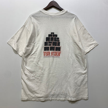 【中古品】【メンズ】 BEASTIE BOYS ビースティボーイズ HANES タグ USA製 QUADRAPHONIC STEREO TEE Tシャツ トップス 146-261011-kh-04-izu サイズ：XL カラー：ホワイト 万代Net店