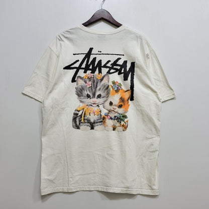 【中古品】【メンズ】 STUSSY ステューシー KITTENS TEE キトゥンズ Tシャツ プリント 半袖 トップス 142-261015-ay-10-izu サイズ：L カラー：ホワイト 万代Net店