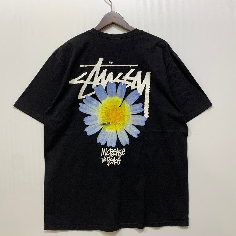 【中古品】【メンズ】 STUSSY ステューシー ITP FLOWER TEE フラワー Tシャツ 半袖 142-261019-as-01-izu サイズ：L カラー：ブラック 万代Net店