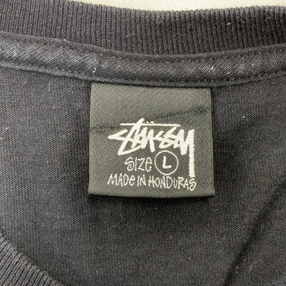 【中古品】【メンズ】 STUSSY ステューシー ITP FLOWER TEE フラワー Tシャツ 半袖 142-261019-as-01-izu サイズ：L カラー：ブラック 万代Net店