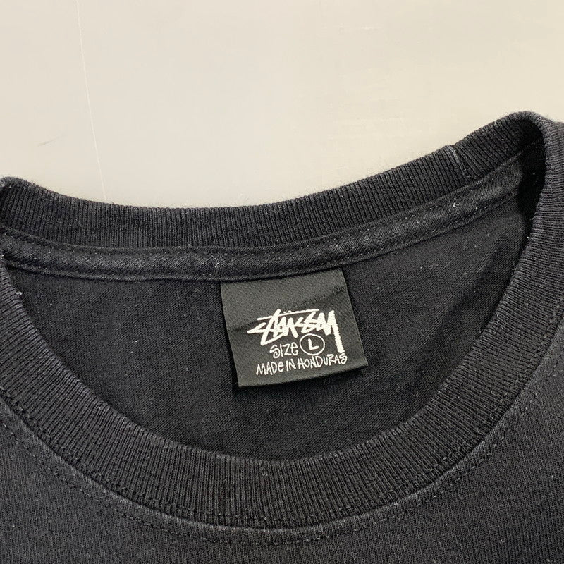 【中古品】【メンズ】 STUSSY ステューシー ITP FLOWER TEE フラワー Tシャツ 半袖 142-261019-as-01-izu サイズ：L カラー：ブラック 万代Net店