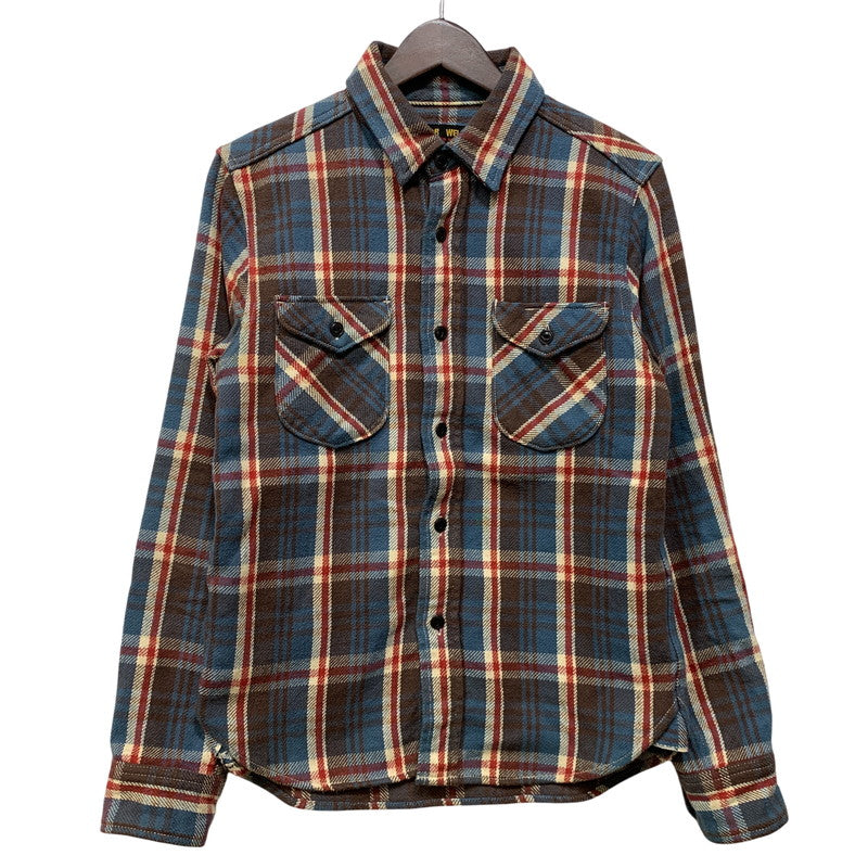 【中古品】【メンズ】 UES ウエス HEAVY FLANNEL SHIRT ヘビーフランネルシャツ チェック 長袖 145-261019-as-05-izu サイズ：1 カラー：マルチカラー 万代Net店