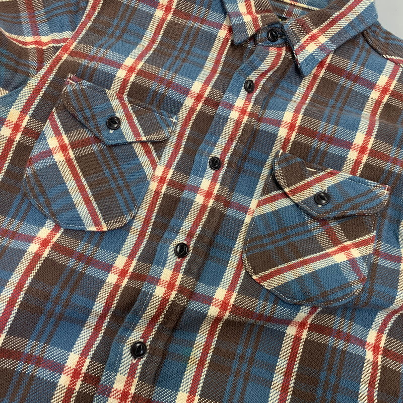 【中古品】【メンズ】 UES ウエス HEAVY FLANNEL SHIRT ヘビーフランネルシャツ チェック 長袖 145-261019-as-05-izu サイズ：1 カラー：マルチカラー 万代Net店