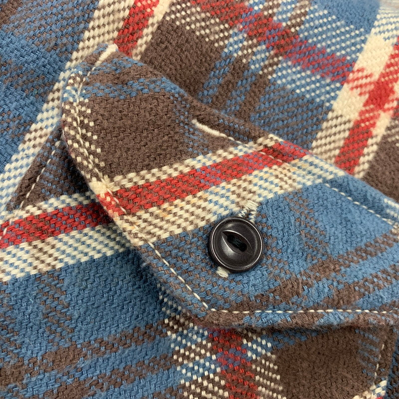 【中古品】【メンズ】 UES ウエス HEAVY FLANNEL SHIRT ヘビーフランネルシャツ チェック 長袖 145-261019-as-05-izu サイズ：1 カラー：マルチカラー 万代Net店