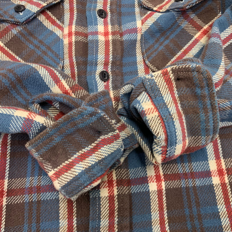 【中古品】【メンズ】 UES ウエス HEAVY FLANNEL SHIRT ヘビーフランネルシャツ チェック 長袖 145-261019-as-05-izu サイズ：1 カラー：マルチカラー 万代Net店
