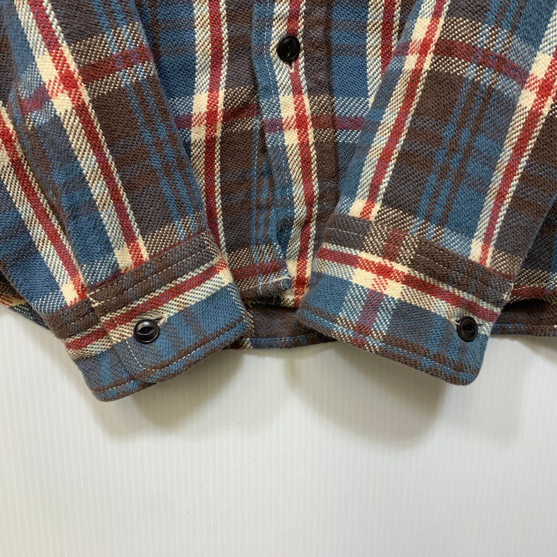 【中古品】【メンズ】 UES ウエス HEAVY FLANNEL SHIRT ヘビーフランネルシャツ チェック 長袖 145-261019-as-05-izu サイズ：1 カラー：マルチカラー 万代Net店