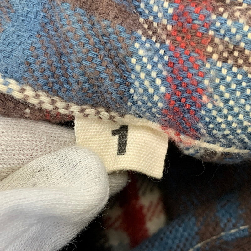 【中古品】【メンズ】 UES ウエス HEAVY FLANNEL SHIRT ヘビーフランネルシャツ チェック 長袖 145-261019-as-05-izu サイズ：1 カラー：マルチカラー 万代Net店