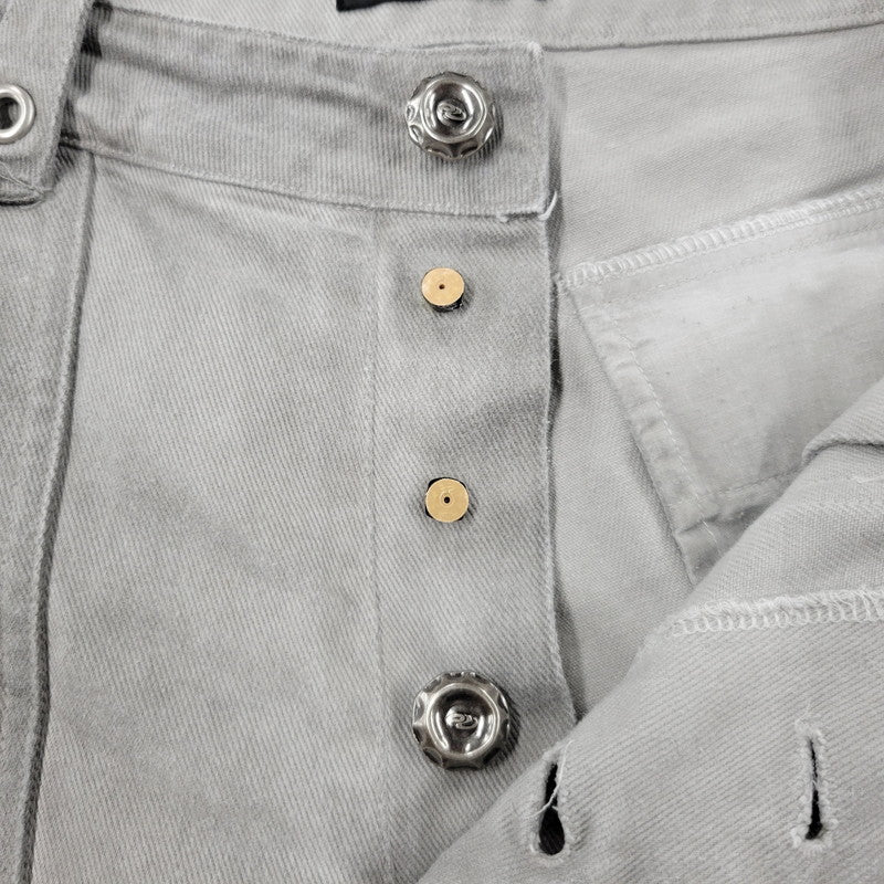 【中古品】【メンズ】 PERSONSOUL パーソンソウル WIDE DENIM PANTS ワイドデニムパンツ 153-261010-as-29-izu サイズ：XL カラー：ライトグレー 万代Net店