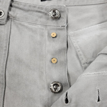 【中古品】【メンズ】 PERSONSOUL パーソンソウル WIDE DENIM PANTS ワイドデニムパンツ 153-261010-as-29-izu サイズ：XL カラー：ライトグレー 万代Net店