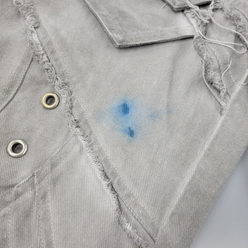 【中古品】【メンズ】 PERSONSOUL パーソンソウル WIDE DENIM PANTS ワイドデニムパンツ 153-261010-as-29-izu サイズ：XL カラー：ライトグレー 万代Net店