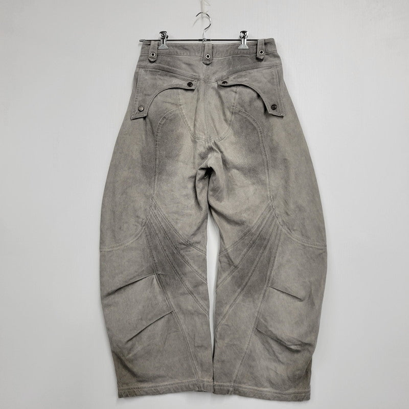 【中古品】【メンズ】 PERSONSOUL パーソンソウル WIDE DENIM PANTS ワイドデニムパンツ 153-261010-as-29-izu サイズ：XL カラー：ライトグレー 万代Net店