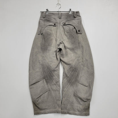 【中古品】【メンズ】 PERSONSOUL パーソンソウル WIDE DENIM PANTS ワイドデニムパンツ 153-261010-as-29-izu サイズ：XL カラー：ライトグレー 万代Net店
