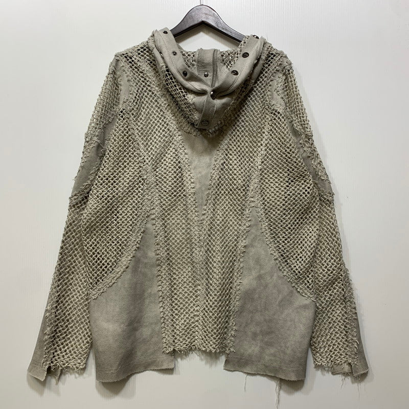 【中古品】【メンズ】 PERSONSOUL パーソンソウル MESH HOODIE メッシュ フーディ トップス 142-261011-sm-03-izu サイズ：XL カラー：グレー 万代Net店