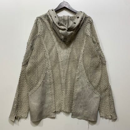 【中古品】【メンズ】 PERSONSOUL パーソンソウル MESH HOODIE メッシュ フーディ トップス 142-261011-sm-03-izu サイズ：XL カラー：グレー 万代Net店