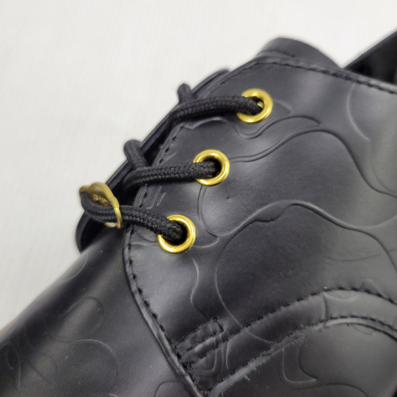 【中古美品】【メンズ】 Dr.Martens ドクターマーチン × A BATHING APE アベイシングエイプ BAPE PETRI SHOE シューズ 靴 164-261010-as-02-izu サイズ：UK7 カラー：ブラック 万代Net店