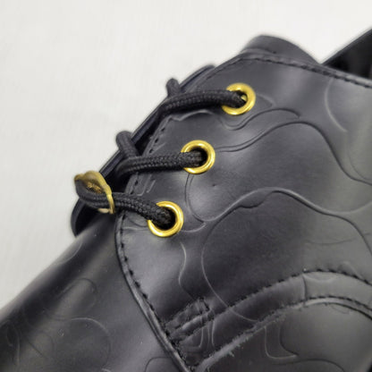 【中古美品】【メンズ】 Dr.Martens ドクターマーチン × A BATHING APE アベイシングエイプ BAPE PETRI SHOE シューズ 靴 164-261010-as-02-izu サイズ：UK7 カラー：ブラック 万代Net店