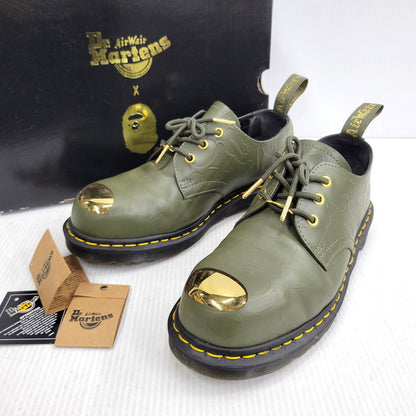 【中古品】【メンズ】 Dr.Martens ドクターマーチン × A BATHING APE アベイシングエイプ BAPE PETRI SHOE シューズ 靴 164-261010-as-03-izu サイズ：UK7 カラー：カーキ 万代Net店