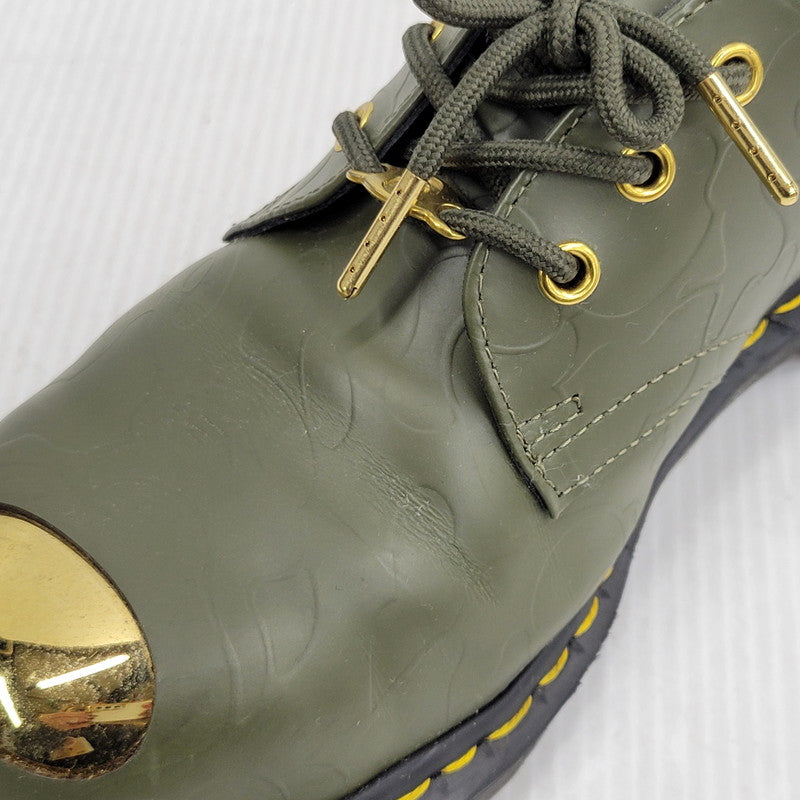 【中古品】【メンズ】 Dr.Martens ドクターマーチン × A BATHING APE アベイシングエイプ BAPE PETRI SHOE シューズ 靴 164-261010-as-03-izu サイズ：UK7 カラー：カーキ 万代Net店