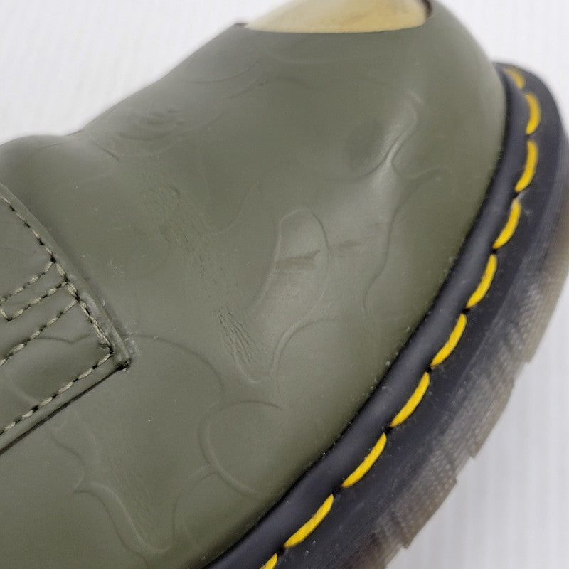 【中古品】【メンズ】 Dr.Martens ドクターマーチン × A BATHING APE アベイシングエイプ BAPE PETRI SHOE シューズ 靴 164-261010-as-03-izu サイズ：UK7 カラー：カーキ 万代Net店