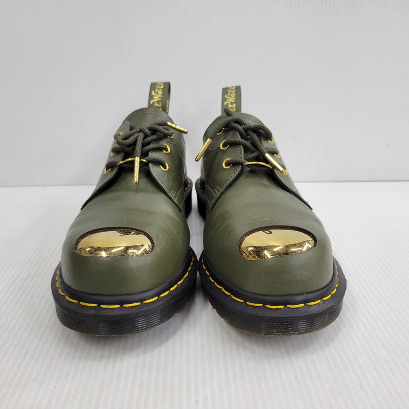 【中古品】【メンズ】 Dr.Martens ドクターマーチン × A BATHING APE アベイシングエイプ BAPE PETRI SHOE シューズ 靴 164-261010-as-03-izu サイズ：UK7 カラー：カーキ 万代Net店