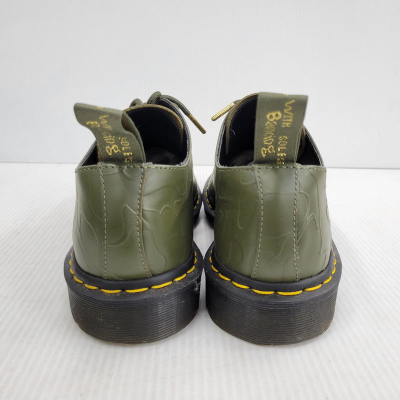 【中古品】【メンズ】 Dr.Martens ドクターマーチン × A BATHING APE アベイシングエイプ BAPE PETRI SHOE シューズ 靴 164-261010-as-03-izu サイズ：UK7 カラー：カーキ 万代Net店