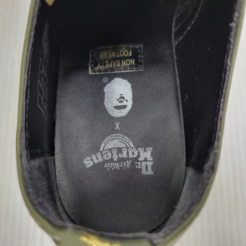 【中古品】【メンズ】 Dr.Martens ドクターマーチン × A BATHING APE アベイシングエイプ BAPE PETRI SHOE シューズ 靴 164-261010-as-03-izu サイズ：UK7 カラー：カーキ 万代Net店