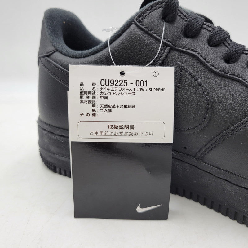 【中古品】【メンズ】 NIKE ナイキ × SUPREME シュプリーム AIR FORCE 1 LOW SP CU9225-001 エアフォース 1 ロー SP スニーカー 靴 160-261010-as-20-izu サイズ：27.5cm カラー：BLACK/BLACK 万代Net店