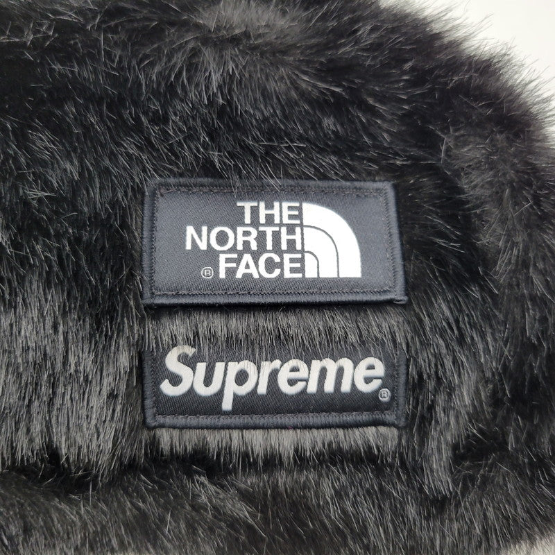 【中古品】【メンズ/レディース】 Supreme シュプリーム × THE NORTH FACE ザ・ノースフェイス FAUX FUR WAIST BAG NF0A5G87 フェイクファー ウエストバッグ カバン 鞄 188-261010-as-18-izu カラー：ブラック 万代Net店