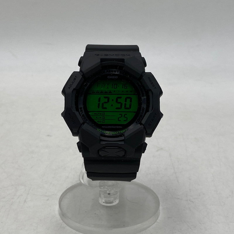 【中古品】【メンズ/レディース】 G-SHOCK ジーショック GD-010BEG DIGITAL WATCH デジタル ウォッチ 腕時計 時計 196-261017-cs-16-izu サイズ：54.9 × 51.9 × 16.1 mm カラー：ブラック×グリーン 万代Net店