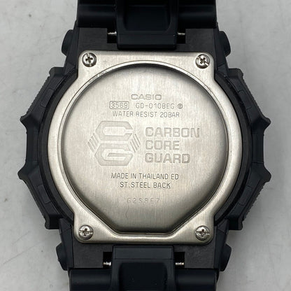 【中古品】【メンズ/レディース】 G-SHOCK ジーショック GD-010BEG DIGITAL WATCH デジタル ウォッチ 腕時計 時計 196-261017-cs-16-izu サイズ：54.9 × 51.9 × 16.1 mm カラー：ブラック×グリーン 万代Net店