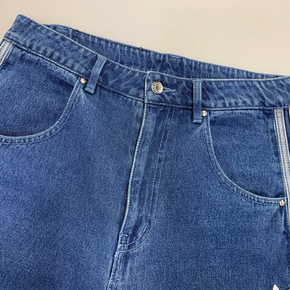 【中古品】【メンズ】 ADIDAS アディダス JC6234 DENIM FIREBIRD PANTS デニム ファイヤーバードパンツ ボトムス 159-261016-kh-01-izu サイズ：32 カラー：インディゴ 万代Net店