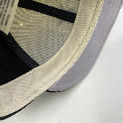 【中古品】【メンズ/レディース】 NEW ERA ニューエラ×ESSENTIALS エッセンシャルズ 59FIFTY LOGO CAP ロゴ キャップ 帽子 185-261017-cs-18-izu サイズ：7 1/4 カラー：ブラック×クリーム 万代Net店