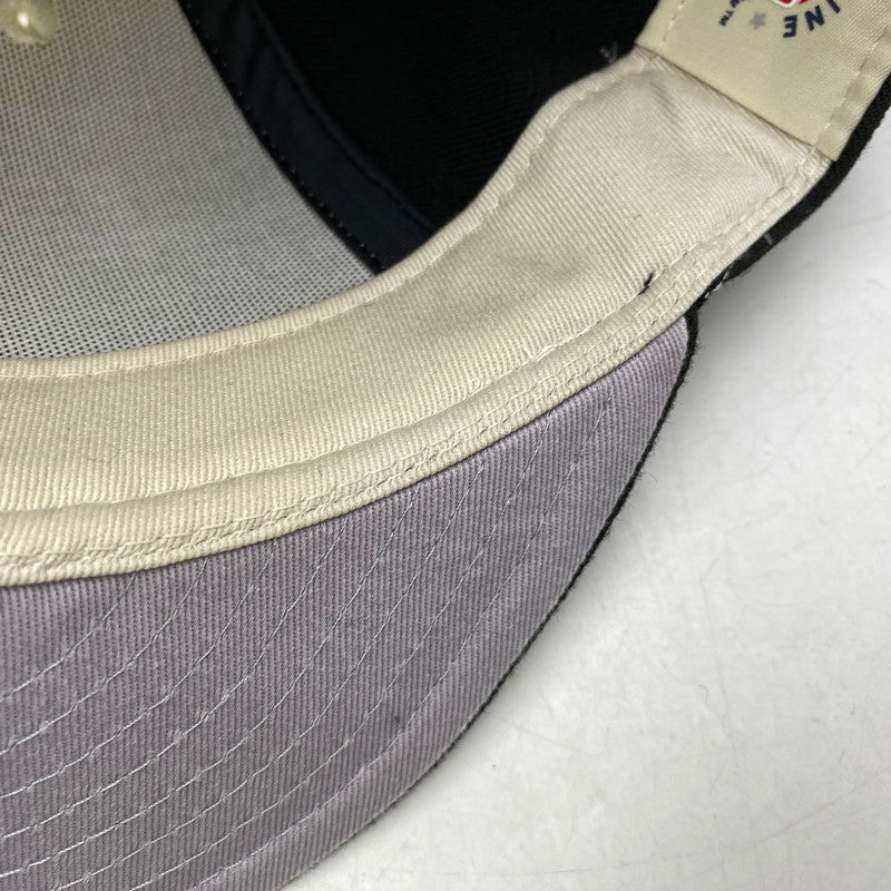 【中古品】【メンズ/レディース】 NEW ERA ニューエラ×ESSENTIALS エッセンシャルズ 59FIFTY LOGO CAP ロゴ キャップ 帽子 185-261017-cs-18-izu サイズ：7 1/4 カラー：ブラック×クリーム 万代Net店