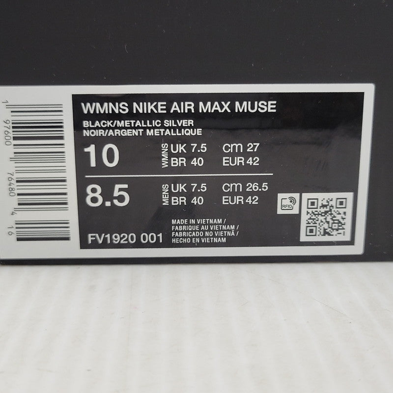 【中古品】【メンズ】 NIKE ナイキ WMNS AIR MAX MUSE FV1920-001 ウィメンズ エア マックス ミューズ スニーカー 靴 160-261010-as-09-izu サイズ：27cm カラー：BLACK/METALLIC SILVER 万代Net店