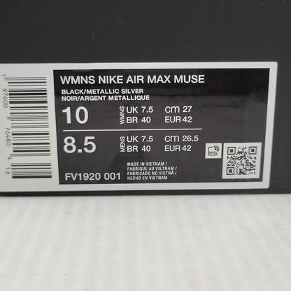 【中古品】【メンズ】 NIKE ナイキ WMNS AIR MAX MUSE FV1920-001 ウィメンズ エア マックス ミューズ スニーカー 靴 160-261010-as-09-izu サイズ：27cm カラー：BLACK/METALLIC SILVER 万代Net店