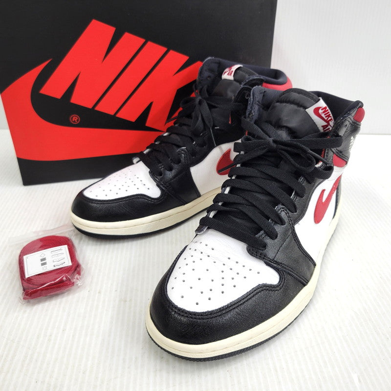【中古品】【メンズ】 NIKE ナイキ AIR JORDAN 1 RETRO HIGH OG 555088-061 エアジョーダン 1 レトロ ハイ OG スニーカー 靴 160-261010-as-07-izu サイズ：26.5cm カラー：BLACK/GYM RED-WHITE-SAIL 万代Net店
