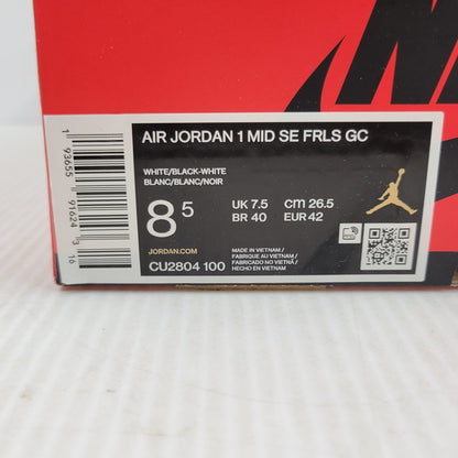【中古品】【メンズ】 NIKE ナイキ × CLOT クロット AIR JORDAN 1 MID SE FRLS GC CU2804-100 エア ジョーダン 1 ミッド SE フィアレス GC スニーカー 靴 160-261010-as-10-izu サイズ：26.5cm カラー：WHITE/BLACK-WHITE 万代Net店