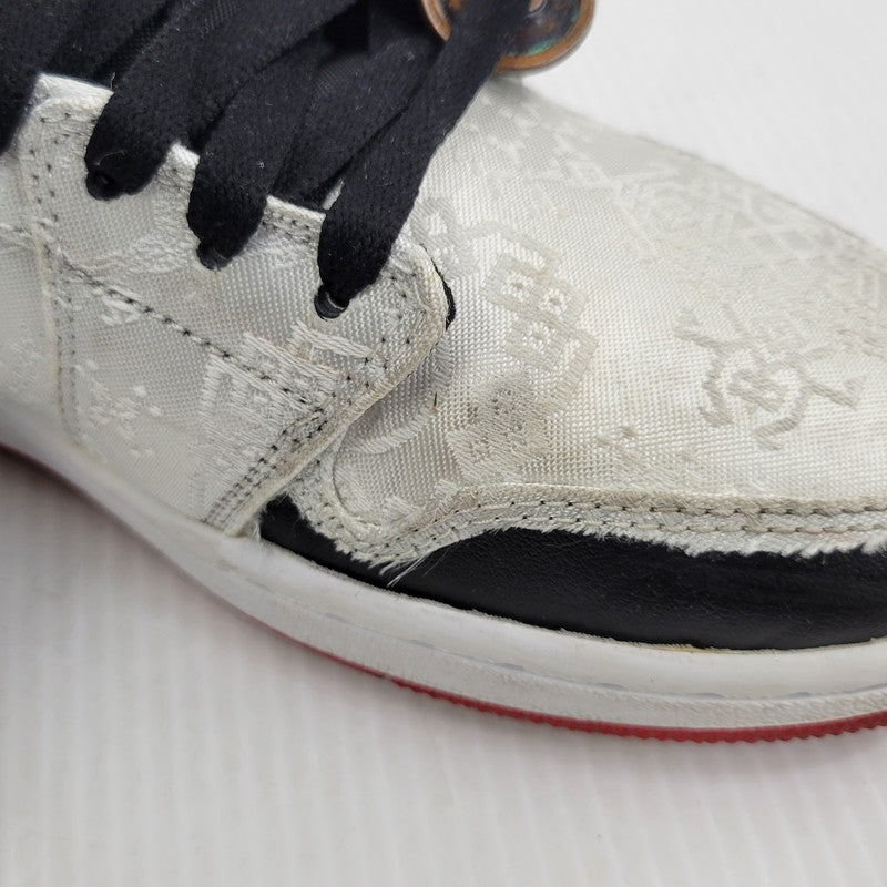 【中古品】【メンズ】 NIKE ナイキ × CLOT クロット AIR JORDAN 1 MID SE FRLS GC CU2804-100 エア ジョーダン 1 ミッド SE フィアレス GC スニーカー 靴 160-261010-as-10-izu サイズ：26.5cm カラー：WHITE/BLACK-WHITE 万代Net店