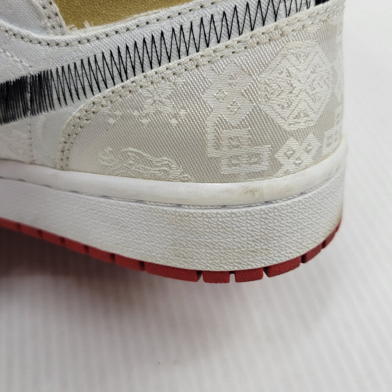 【中古品】【メンズ】 NIKE ナイキ × CLOT クロット AIR JORDAN 1 MID SE FRLS GC CU2804-100 エア ジョーダン 1 ミッド SE フィアレス GC スニーカー 靴 160-261010-as-10-izu サイズ：26.5cm カラー：WHITE/BLACK-WHITE 万代Net店