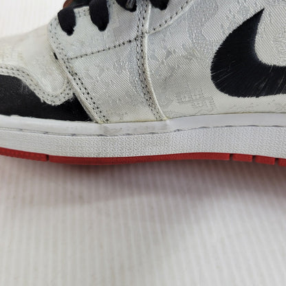 【中古品】【メンズ】 NIKE ナイキ × CLOT クロット AIR JORDAN 1 MID SE FRLS GC CU2804-100 エア ジョーダン 1 ミッド SE フィアレス GC スニーカー 靴 160-261010-as-10-izu サイズ：26.5cm カラー：WHITE/BLACK-WHITE 万代Net店