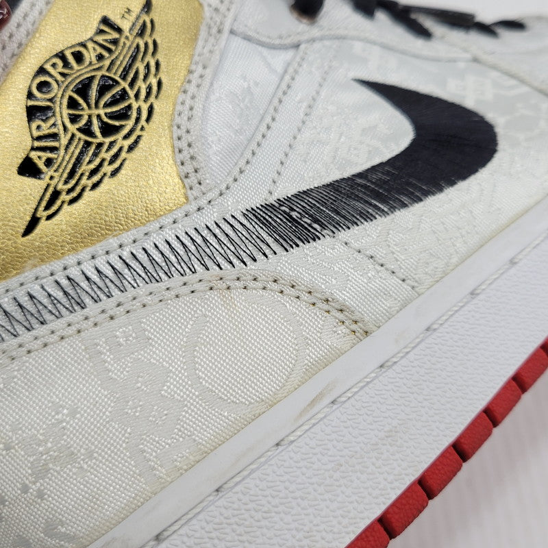 【中古品】【メンズ】 NIKE ナイキ × CLOT クロット AIR JORDAN 1 MID SE FRLS GC CU2804-100 エア ジョーダン 1 ミッド SE フィアレス GC スニーカー 靴 160-261010-as-10-izu サイズ：26.5cm カラー：WHITE/BLACK-WHITE 万代Net店
