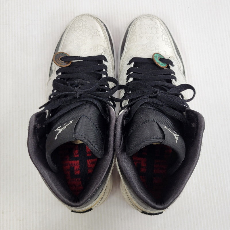 【中古品】【メンズ】 NIKE ナイキ × CLOT クロット AIR JORDAN 1 MID SE FRLS GC CU2804-100 エア ジョーダン 1 ミッド SE フィアレス GC スニーカー 靴 160-261010-as-10-izu サイズ：26.5cm カラー：WHITE/BLACK-WHITE 万代Net店