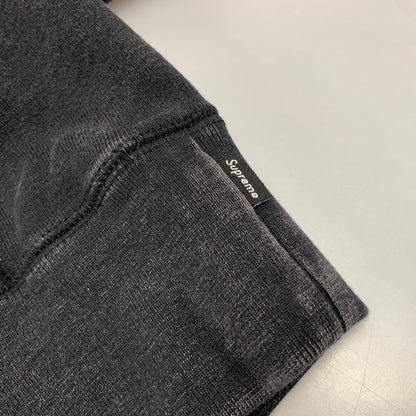 【中古品】【メンズ】 SUPREME シュプリーム WASHED BOX LOGO CREWNECK ウォッシュド ボックス ロゴ クルーネック トップス 長袖 149-261011-sm-07-izu サイズ：XL カラー：ブラック 万代Net店