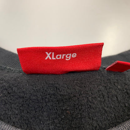 【中古品】【メンズ】 SUPREME シュプリーム WASHED BOX LOGO CREWNECK ウォッシュド ボックス ロゴ クルーネック トップス 長袖 149-261011-sm-07-izu サイズ：XL カラー：ブラック 万代Net店