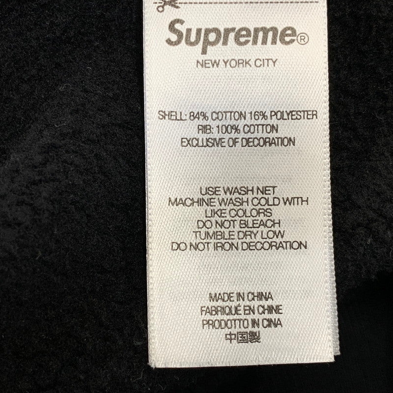 【中古品】【メンズ】 SUPREME シュプリーム WASHED BOX LOGO CREWNECK ウォッシュド ボックス ロゴ クルーネック トップス 長袖 149-261011-sm-07-izu サイズ：XL カラー：ブラック 万代Net店