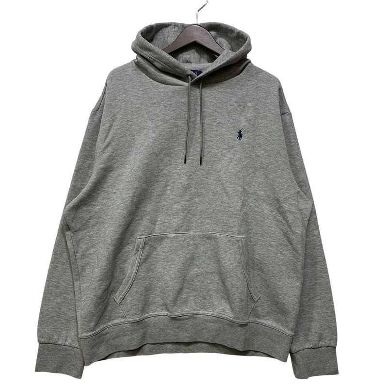 【中古品】【メンズ】 POLO RALPH LAUREN ポロ・ラルフローレン LSPOHOODM8-LONG SLEEVE-SWEATSHIRT パーカー QRタグ 147-261019-as-04-izu サイズ：XL カラー：グレー 万代Net店