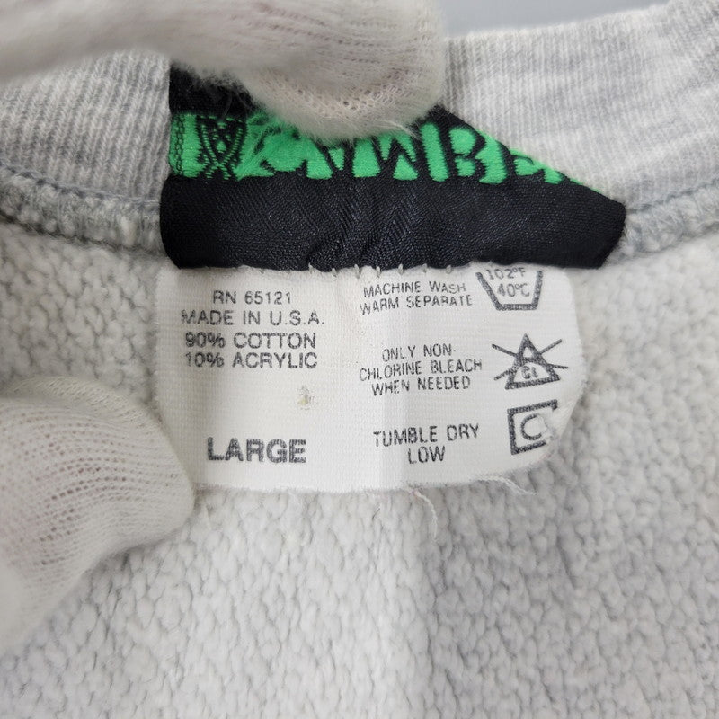 【中古品】【メンズ】 CAMBER キャンバー PLYMOUTH SALEM SWEATSHIRT スウェット USA製 プリント 長袖 トップス 146-261015-ay-09-izu サイズ：L カラー：グレー 万代Net店